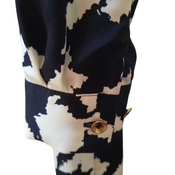 The Limited Black & White Dress Houndstooth Tunic Size Small Petite - Picture 9 of 10